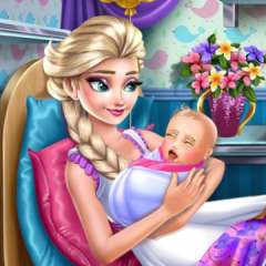 Jogo Elsa Baby Birth Caring