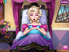 Jogo Elsa Baby Birth Caring