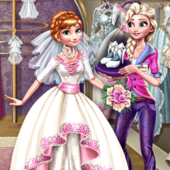 Jogo Elsa Preparing Anna's Wedding