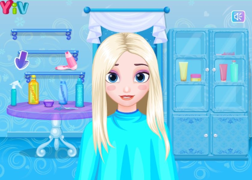 Jogo Frozen Hair Salon