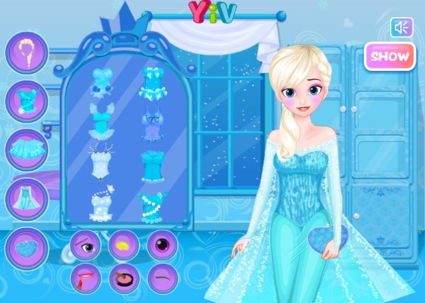 FROZEN ICE QUEEN JOGO DE MAQUIAGEM E SALÃO DE BELEZA DA FROZEN ELSA 