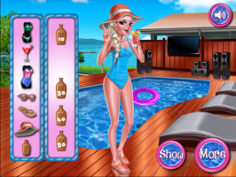 Ice Queen Pool Party - screenshot 1
