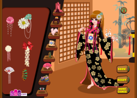 Kimono Cutie Dress Up - screenshot 3