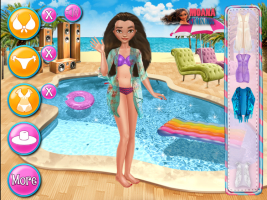 Moana Princess Pool Time - screenshot 1