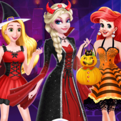 Jogo Princesses Halloween Surprise Gift