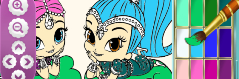 Shimmer and Shine: Coloring Book