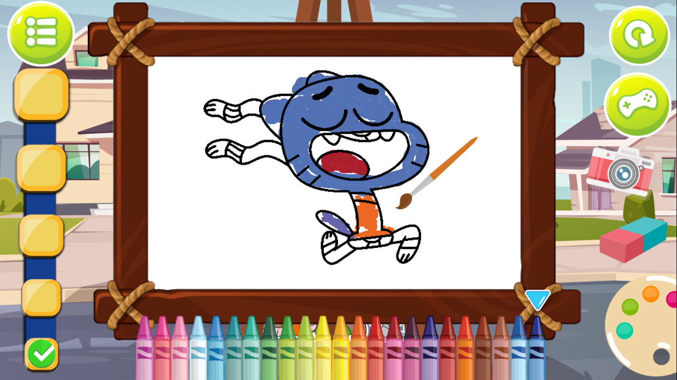 Jogo Colorir Gumball e Darwin no Jogos 360